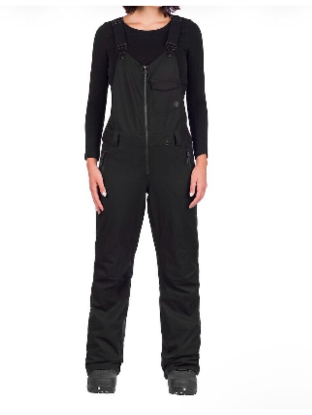 Volcom Women's Swift Bib Overall Snowpant, BLACK, S